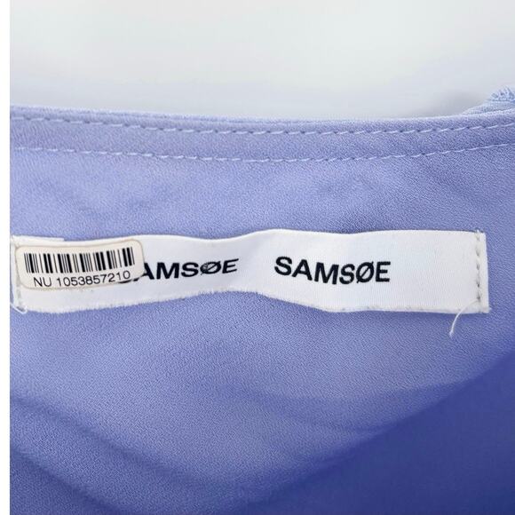 Samsoe Samsoe Lavendar Mannah Ruffle Maxi Dress Size L - Picture 7 of 8